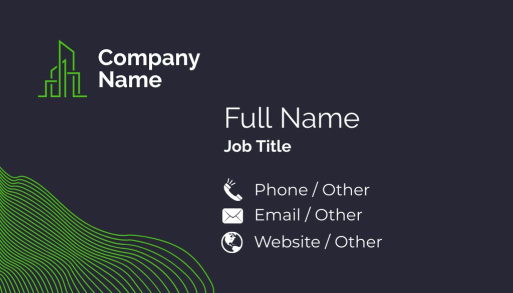Template di design Team Member Identification Details With Modern Firm Branding Business Card US