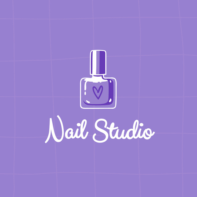 Professional Nail Studio Logo Design Template