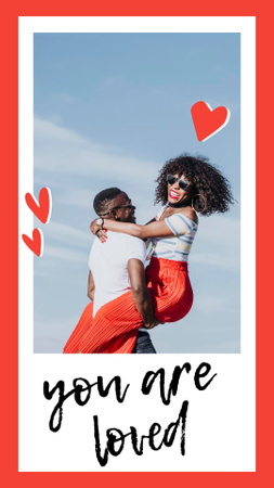 Valentine's Day Holiday Greeting Instagram Story Design Template