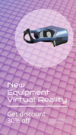 Template di design Annuncio del nuovo equipaggiamento VR TikTok Video