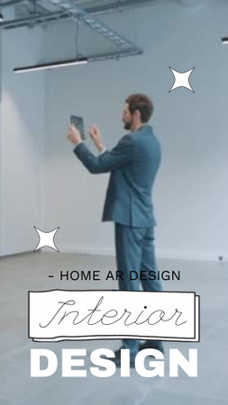 Designvorlage virtual home design angebot für TikTok Video