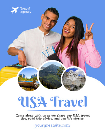 Travel Tour Offer Poster 22x28in Design Template