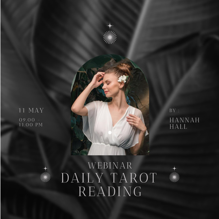 Webinar about Tarot Reading  Instagram Design Template