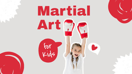 Plantilla de diseño de Entrenamiento de artes marciales para niños Youtube Thumbnail 