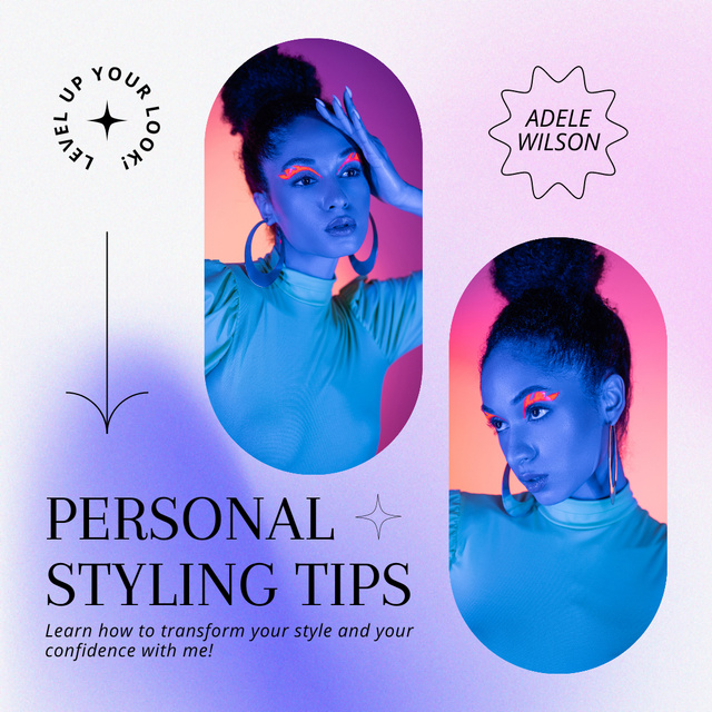 Ontwerpsjabloon van Instagram van Personal Styling Tips