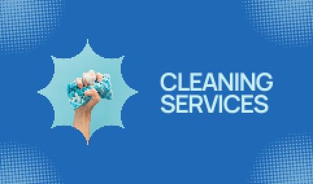 Cleaning Services Offer Business card Modelo de Design