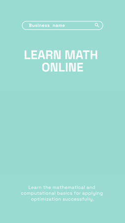 Kiváló matematikai kurzusok hirdetése kék színben TikTok Video tervezősablon