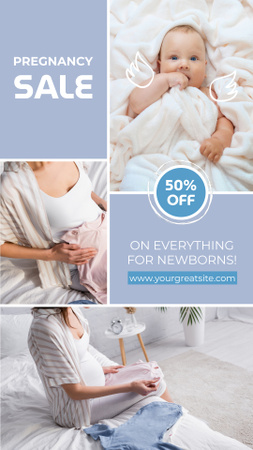 Comfy Pregnancy Goods Sale Offer Instagram Video Story Design Template