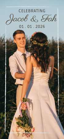 esküvői ünnepi közlemény Snapchat Geofilter tervezősablon