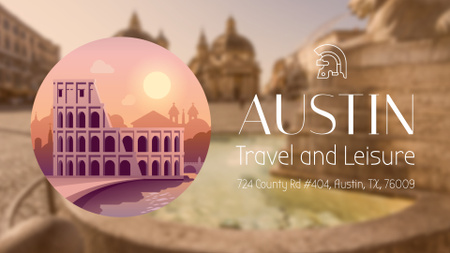 Tour Invitation with Rome Famous Travelling Spots Full HD video Design Template