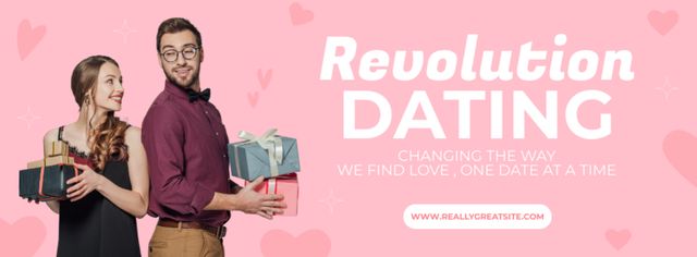 Modèle de visuel Revolution of Ways to Find Love - Facebook cover