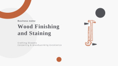 Wood Finishing and Staining Services Offer on Beige