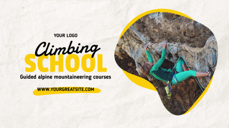 Platilla de diseño Intense Climbing And Mountaineering Courses Ad Full HD video
