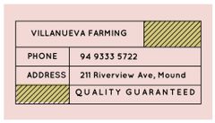 Farm Contact Details on Pink