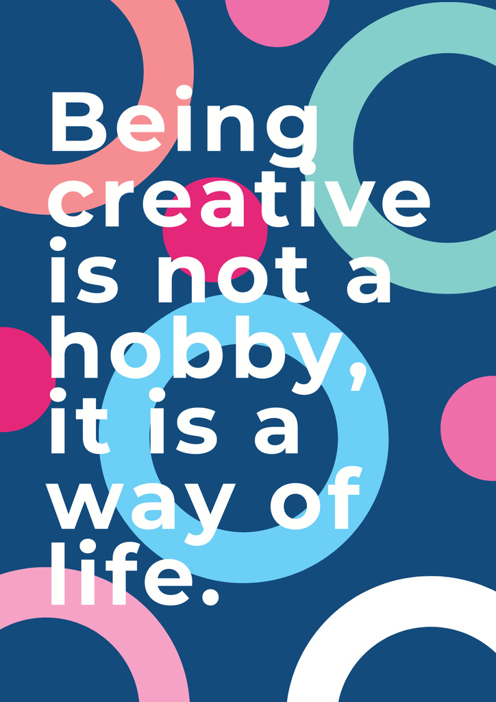 Ontwerpsjabloon van Poster van Citation about how to be creative