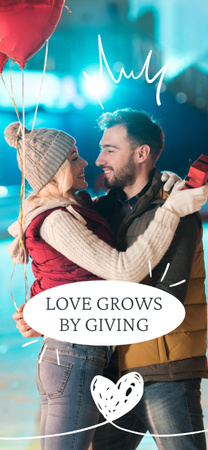 Plantilla de diseño de Cita de amor sobre la relación y el altruismo Snapchat Moment Filter 