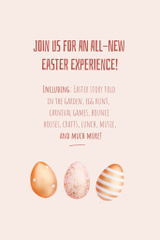 Easter Egg Hunt Announcement with Holiday Market