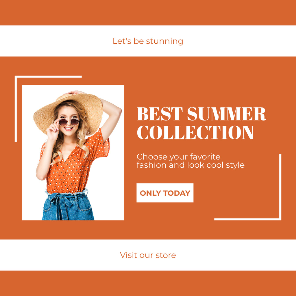 Designvorlage Best Summer Collection für Instagram