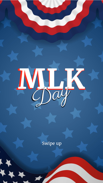 Template di design Martin Luther King's Day Announcement Instagram Story