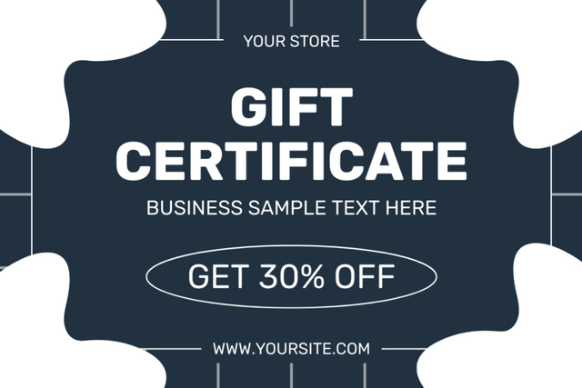 Platilla de diseño Simple Universal Discount Voucher Gift Certificate