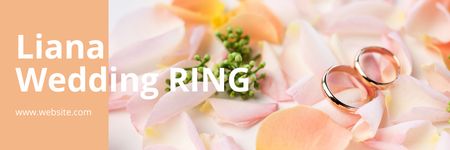 Classic Wedding Rings for Sale Email header Design Template