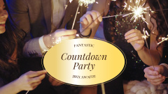 Exciting Countdown New Year Party With Sparklers