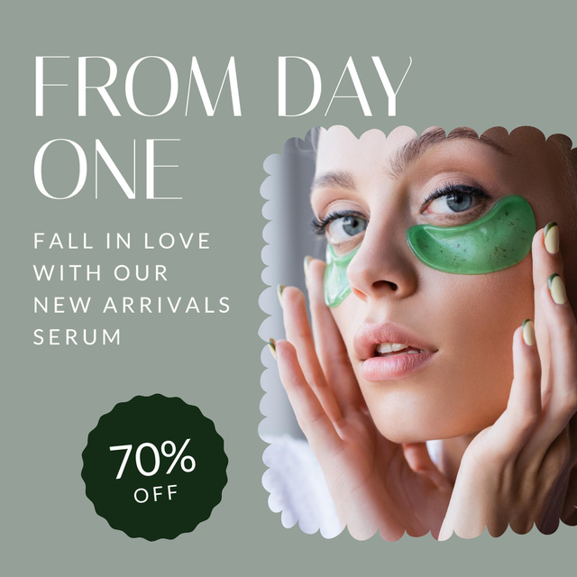New Skincare Products Discount Offer Instagram Design Template