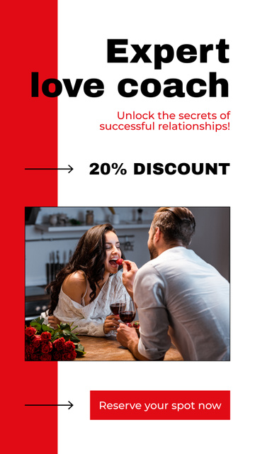 Discount on Expert Matchmaking Agency Services Instagram Story Design Template