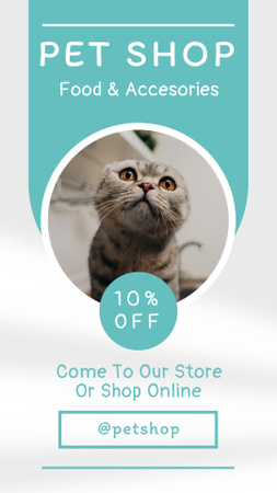 Pet Shop Offer Instagram Story Design Template