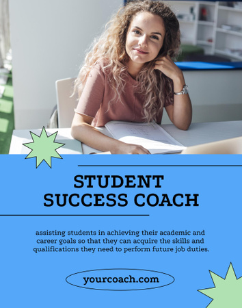 Student Success Coach Services Offer Poster 22x28in Design Template