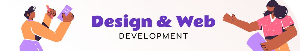 Modèle de visuel Development Team working together - LinkedIn Cover