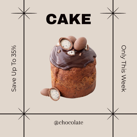 Designvorlage Oster-Bäckerei-Verkauf für Instagram
