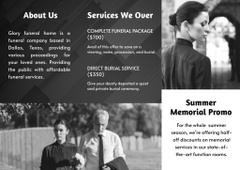 Funeral Home Ad in Black and White