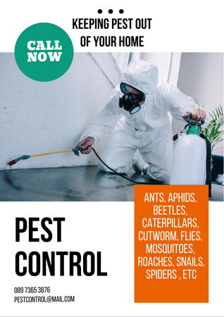 Pest Control Services Offer Flyer A4 Design Template