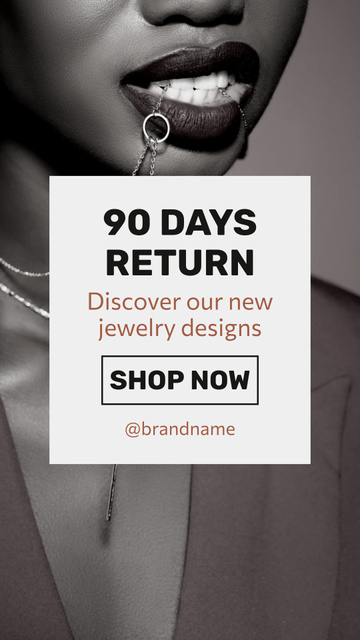 Discover Our New Jewelry Designs Instagram Story Design Template