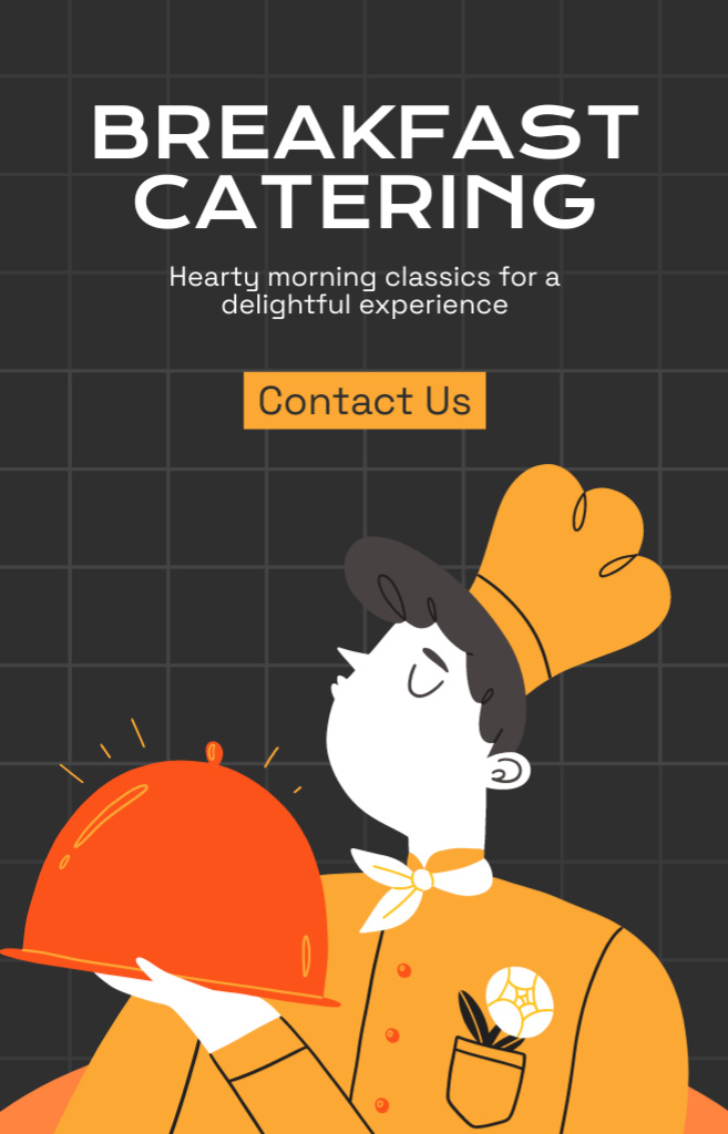 Delicious Breakfast Catering Services IGTV Cover Design Template