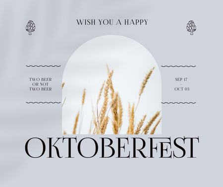 Oktoberfest Celebration Announcement Facebook tervezősablon
