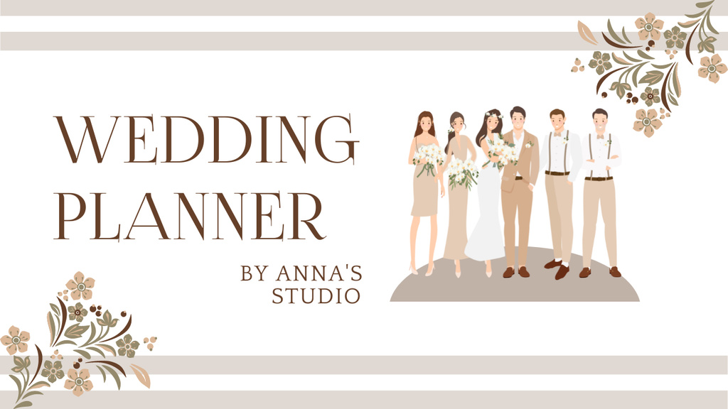 Designvorlage Wedding Planner Studio Offer für Youtube Thumbnail