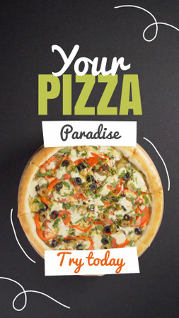 Yummy Pizza In Pizzeria Offer Today TikTok Video – шаблон для дизайна