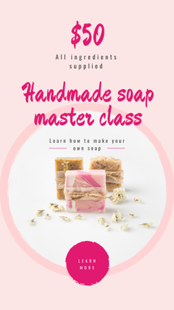 Handmade soap bars Instagram Story Design Template
