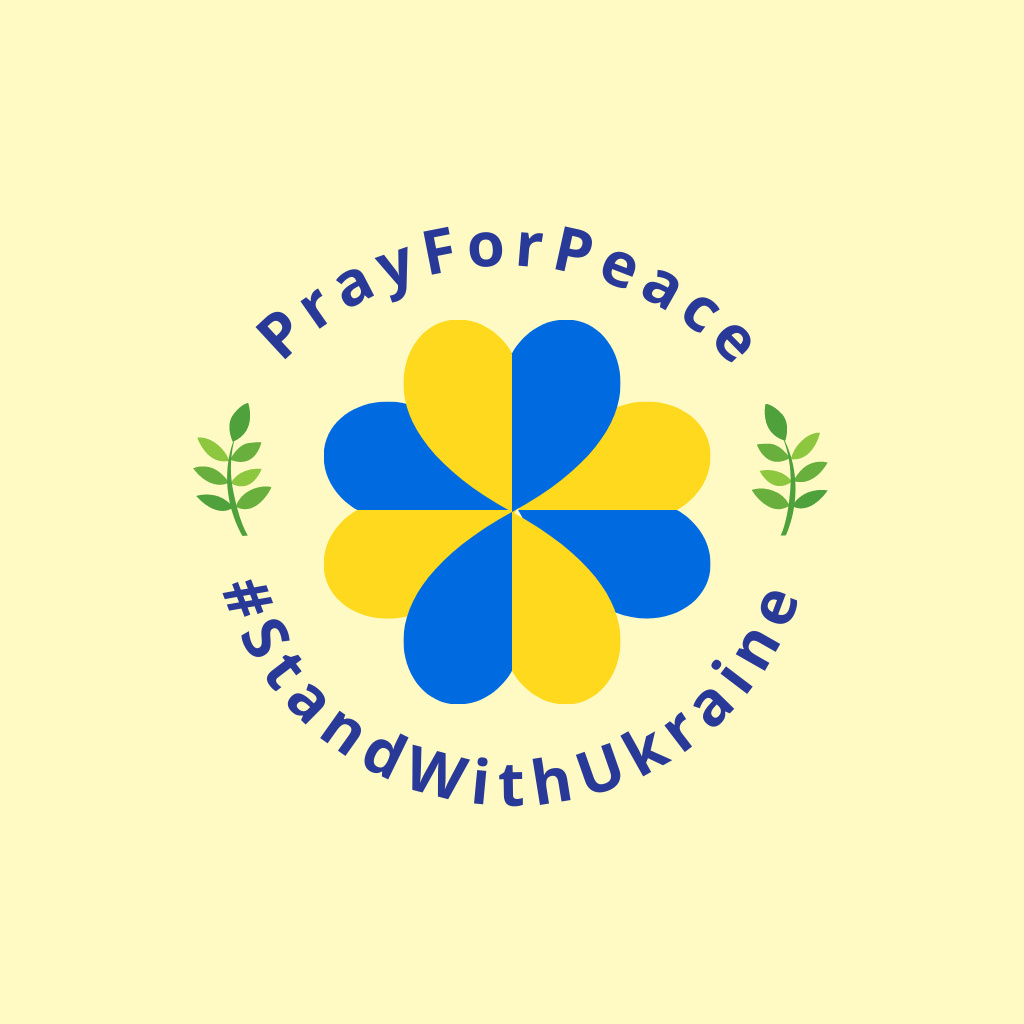 Peace for Ukrainе Logo – шаблон для дизайну