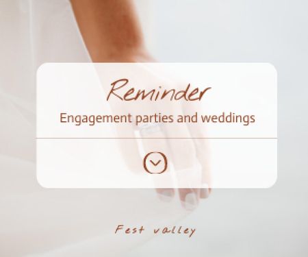 Szablon projektu Wedding Agency Announcement Medium Rectangle