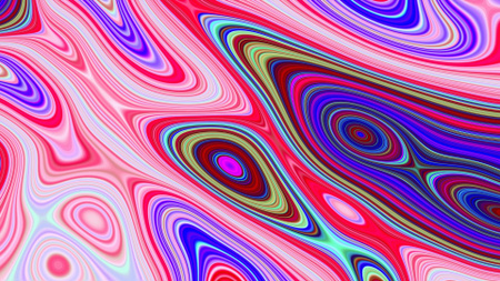 Bright Psychedelic Illustration Zoom Background tervezősablon