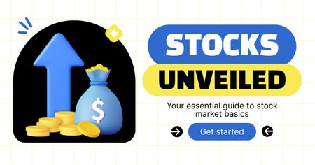 Essential Guide for Profitable Stock Trading Facebook AD Design Template