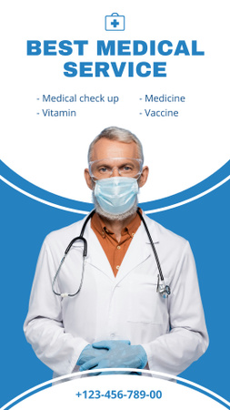 Designvorlage Ad of High Professional Medical Services für Instagram Video Story