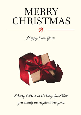 Plantilla de diseño de feliz navidad y feliz año nuevo deseos Poster 