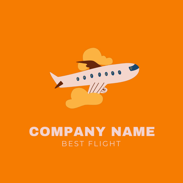 Best Flights Offer Animated Logo Šablona návrhu