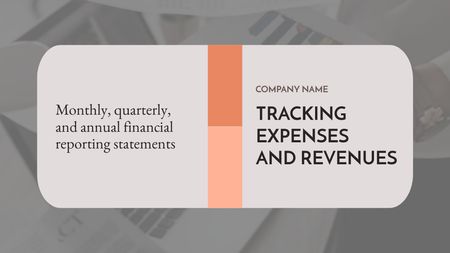 Financial Reporting Statements Title – шаблон для дизайну