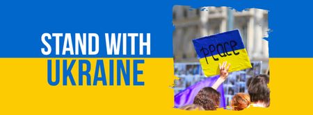 Awareness about War in Ukraine Facebook cover – шаблон для дизайну