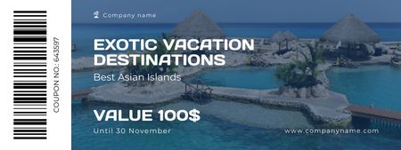 Szablon projektu Exotic Vacations Offer Coupon